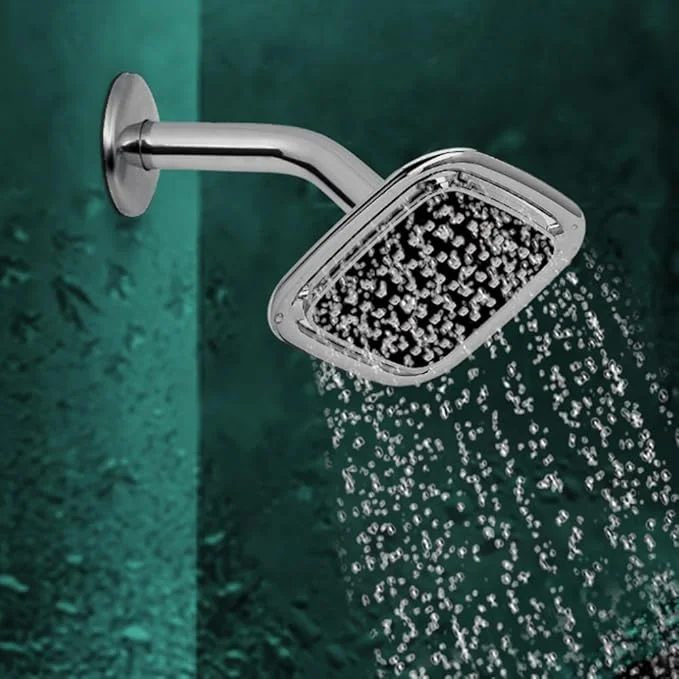 Hindware ABS 100 mm Rain Shower Overhead Shower | Wall Mounted | Chrome Finish & Nickel Plating | Sustains High Water Pressure